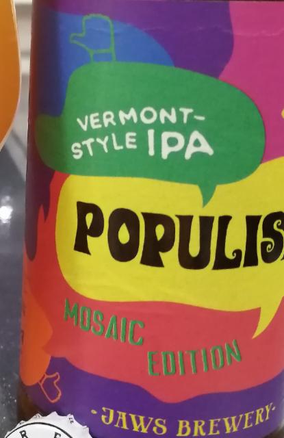 Populism Mosaic Edition 6.5%, Jaws Brewery, Russia