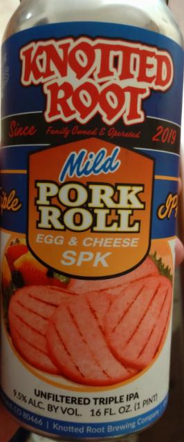 Mild Pork Roll Egg & Cheese SPK 9.5%, Knotted Root Brewing Company, United States