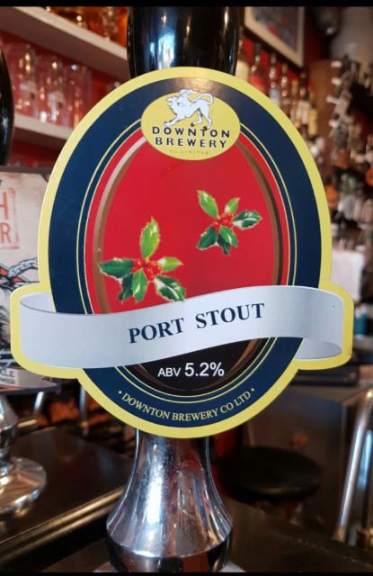 Port Stout 5.2%, Downton Brewery, England