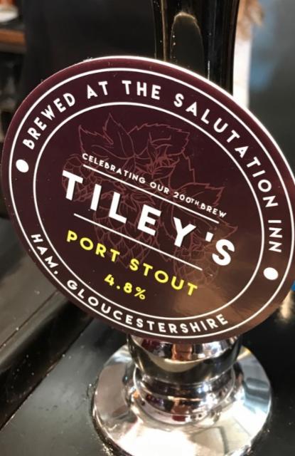 Port Stout 4.8%, Tiley's (The Salutation Inn), England