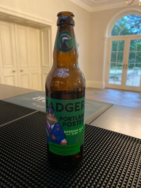 Portland Poster 3.4%, Badger Brewery (Hall & Woodhouse), England