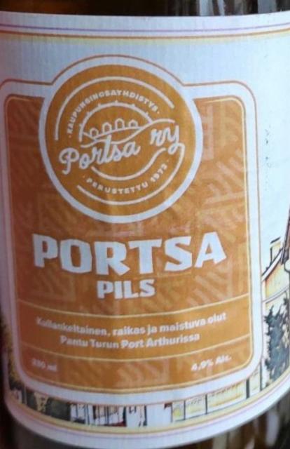 Portsa Pils 4.9%, Kakola Brewing Company, Finland