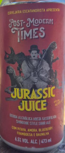 Post-Modern Times - Jurassic Juice 6.5%, Cervejaria Escafandrista, Brazil