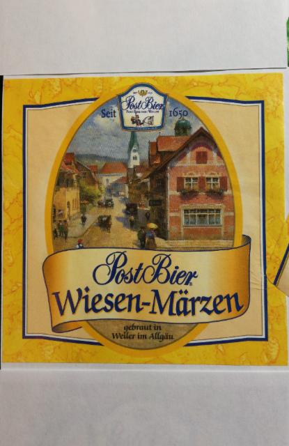PostBier Wiesen-Märzen 5.3%, Post Brauerei Weiler, Germany