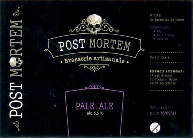 Post Mortem Pale Ale, Brasserie Post Mortem