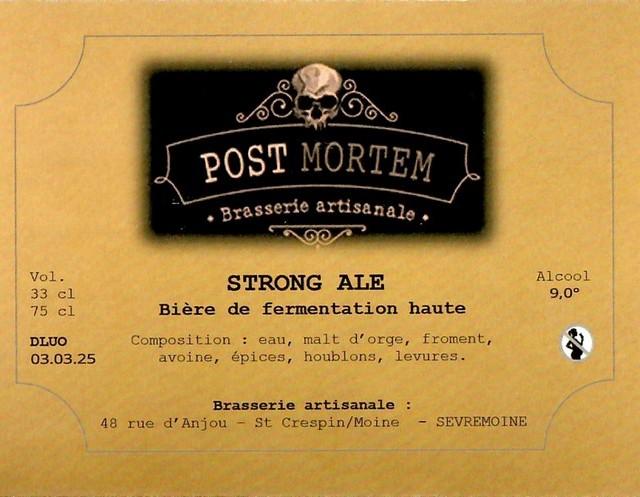 Post Mortem Strong Ale, Brasserie Post Mortem