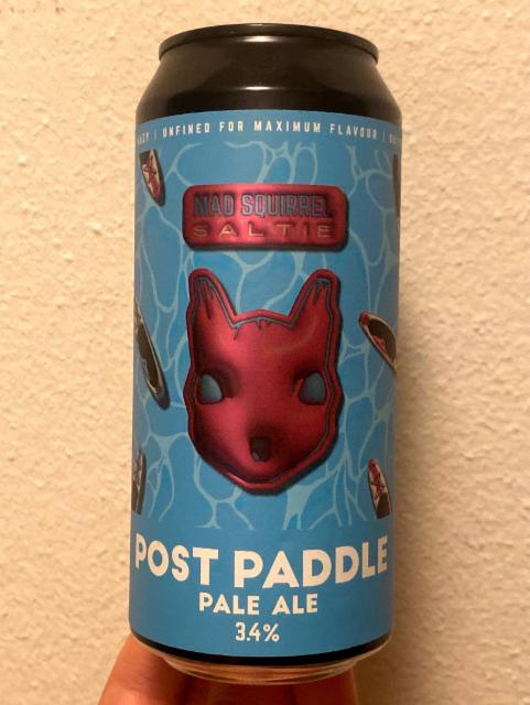 Post Paddle 3.4%, Mad Squirrel Brewing, England