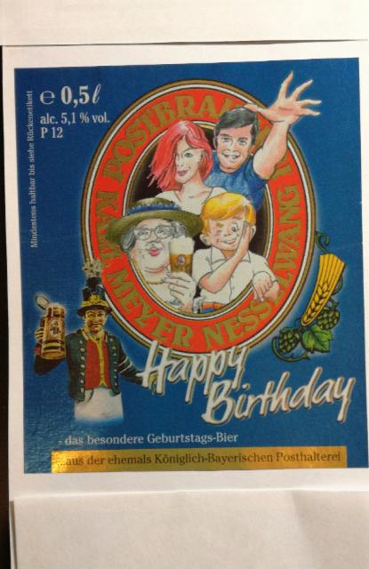 Happy Birthday 5.1%, Brau-Manufactur Allgäu / Post-Brauerei Nesselwang, Germany