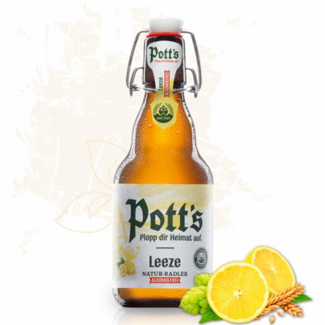 Pott's Leeze Natur-Radler alkoholfrei 0.0%, Pott's Brauerei, Germany