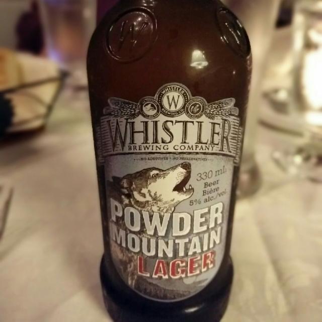 Powder mountain lager 5.0%, Whistler Brewing Company, Canada