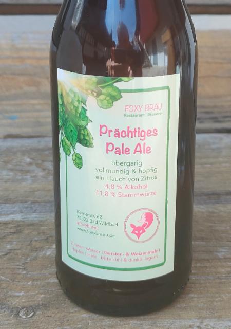 Prächtiges Pale Ale 4.8%, Foxy Bräu, Germany