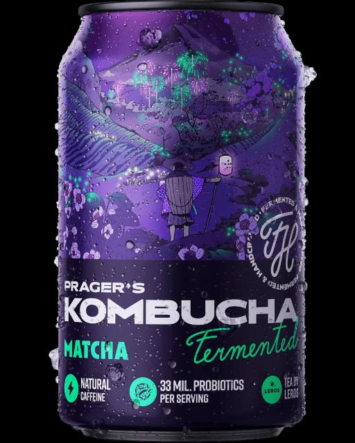 Prager's Kombucha Matcha, F.H. Prager