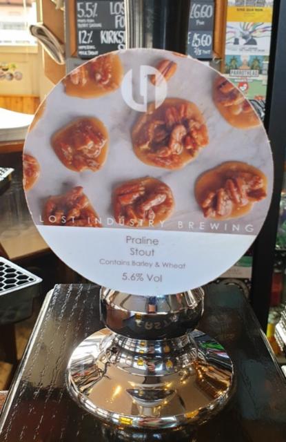Praline Stout 5.6%, Lost Industry Brewing, England