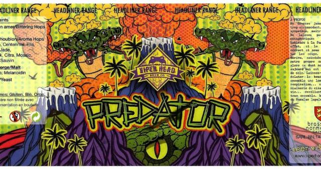 Predator 5.4%, Viper Head Brew Co. [Closed], France
