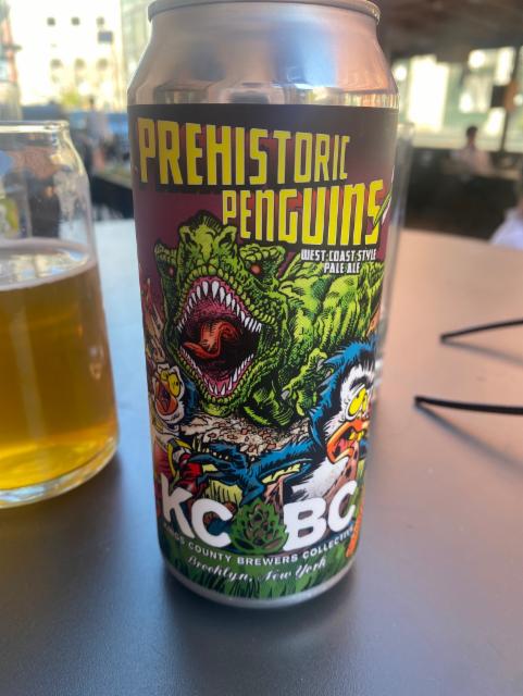 Prehistoric penguins west coast pale ale 5.2%, Kings County Brewers Collective KCBC, United States