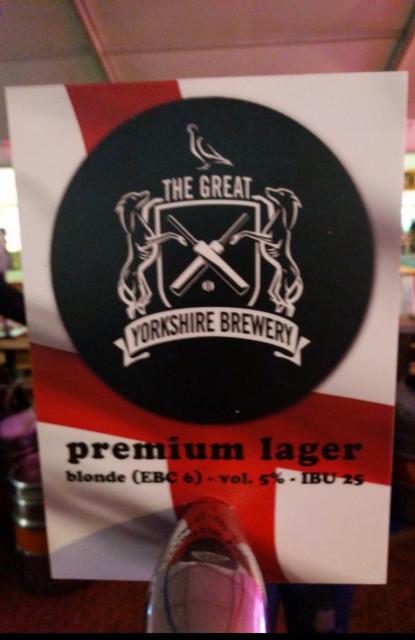 Premium Lager 5.0%, The Great Yorkshire Brewery, England