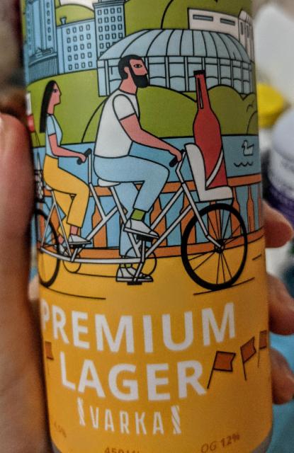 Premium Lager Varka 4.5%, New Rigas Brewery, Russia
