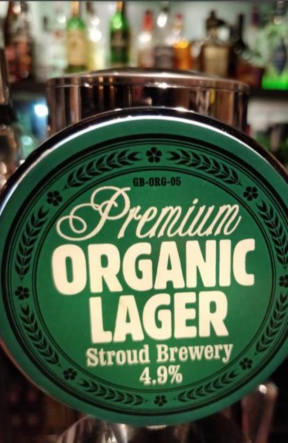 Premium Organic Lager 4.9%, Stroud Brewery, England