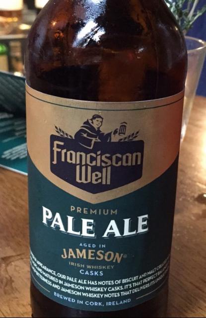 Premium Pale Ale Aged In Jameson Whiskey Casks 6.0%, Franciscan Well Brewery, Ireland