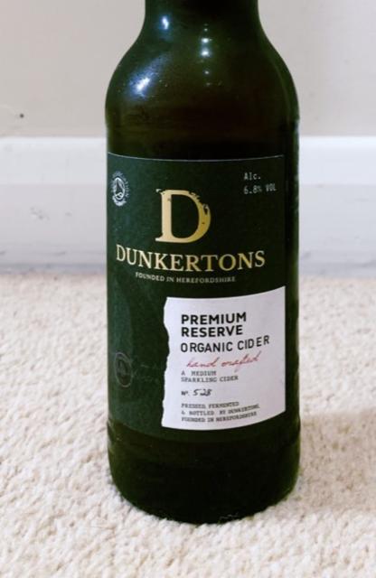 Premium Reserve Organic Cider 6.8%, Dunkertons Cider, England