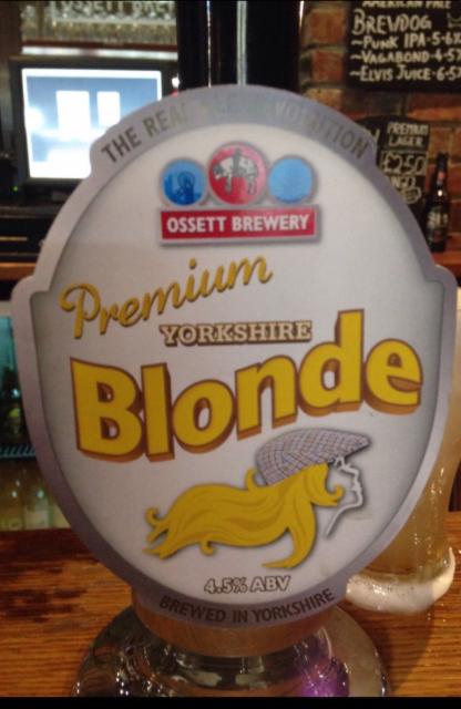 Premium Yorkshire Blonde 4.5%, Ossett Brewery, England