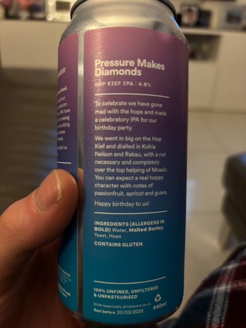 Pressure makes diamonds 4.8%, Neighbourhood Brew Co., England