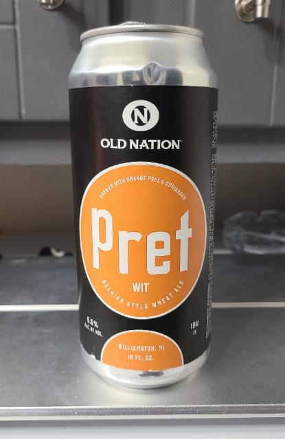 Pret Wit 5.5%, Old Nation Brewing, United States