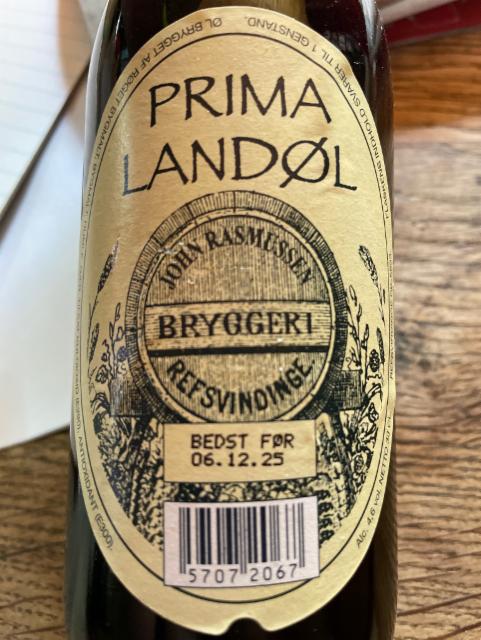 Prima landøl, Refsvindinge Bryggeri