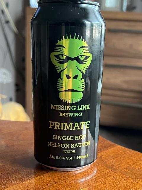 Primate : Single Hop Nelson Suavin 6.0%, Missing Link Brewing, England