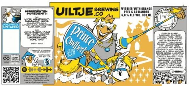 Prince Owlbert 6.0%, Uiltje Brewing Co, Netherlands