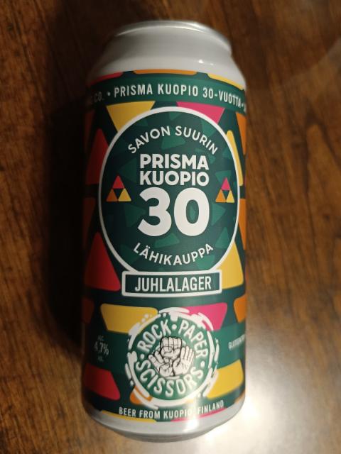 Prisma Kuopio 30 v. juhlalager, RPS Brewing