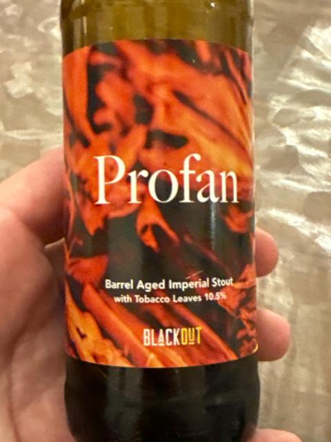Profan 10.5%, Blackout Brewing, Romania