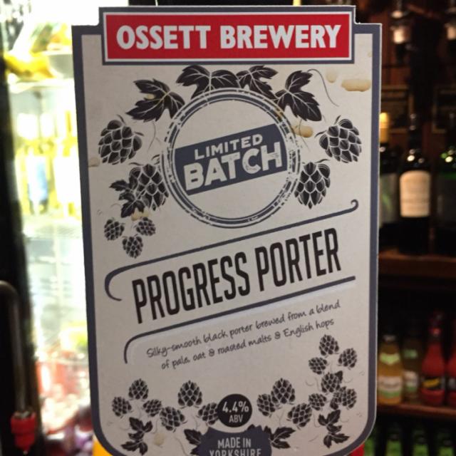 Progress Porter (Limited Batch) 4.4%, Ossett Brewery, England