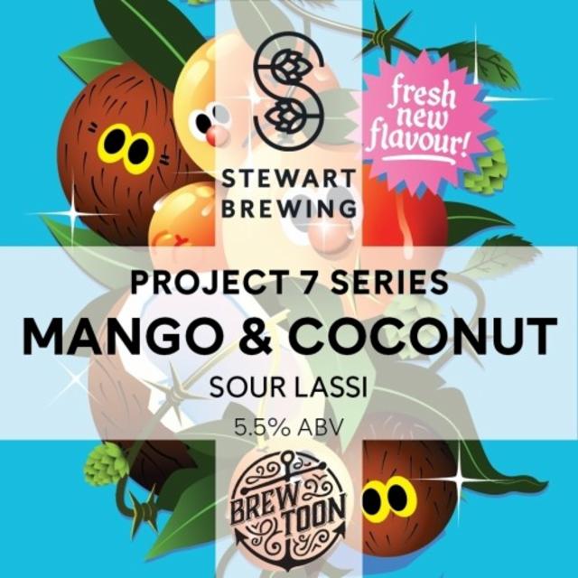 Project 7 Mango & Coconut Sour Lassi 5.5%, Stewart Brewing, Scotland