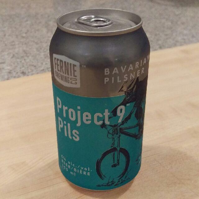 Project 9 Pils 5.0%, Fernie Brewing Company, Canada