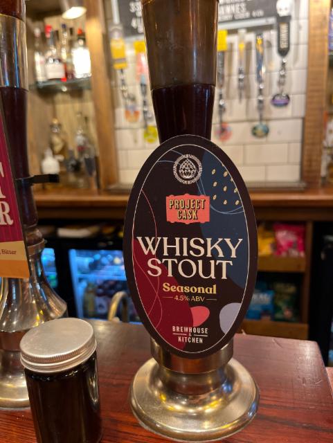 Project Cask Whiskey Stout 4.5%, Brewhouse & Kitchen, England