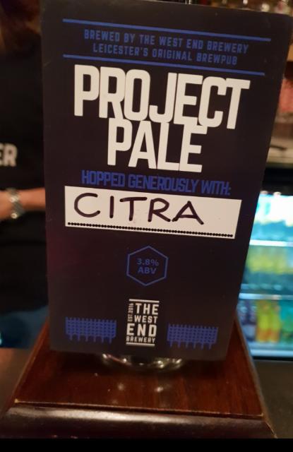 Project Pale Citra, The West End Brewery