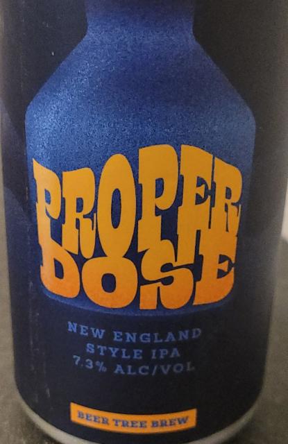 Proper Dose 7.3%, Beer Tree Brew Co., United States