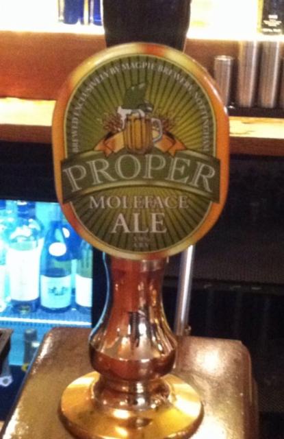 Proper Moleface Ale 3.9%, Magpie Brewery, England