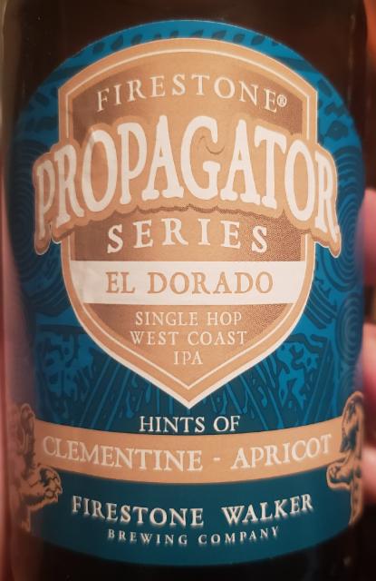 Propogator series El Dorado 5.6%, Firestone Walker Brewing (Duvel Moortgat), United States