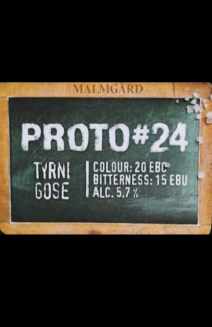 Proto #24 Tyrni Gose 5.7%, Malmgårdin Panimo, Finland
