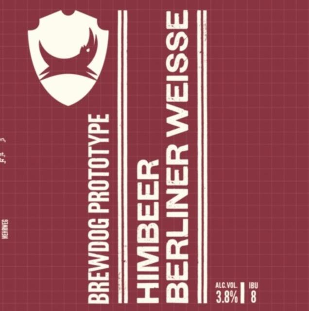 Prototype Himbeer Berliner Weisse 3.8%, BrewDog Deutschland, Germany