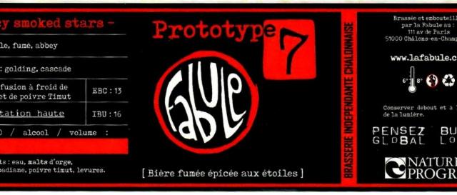 Prototype N°7 7.0%, Brasserie La Fabule [Closed], France