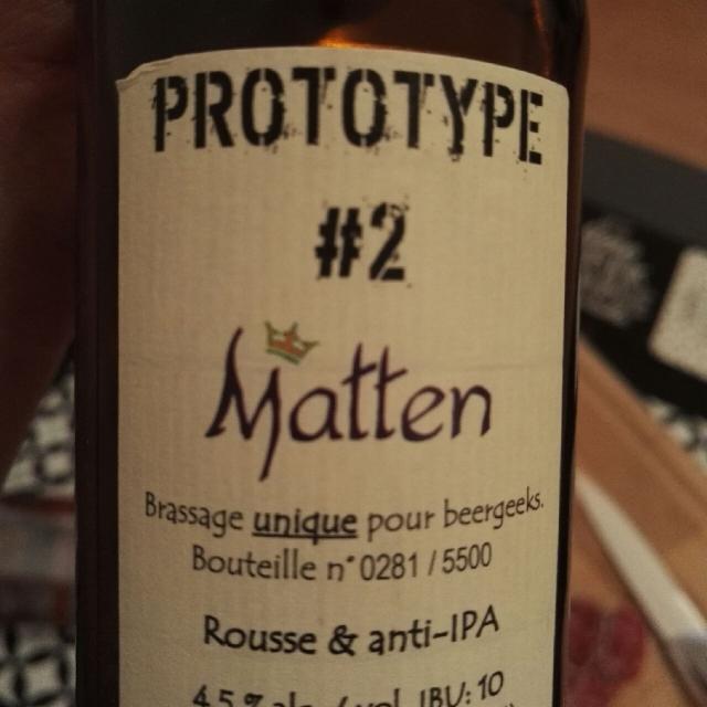 Matten Prototype #2 4.5%, Matten - Brasserie Artisanale De Matzenheim, France