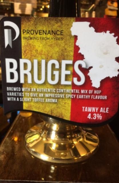 Provenance Bruges 4.3%, Hydes Salford, England
