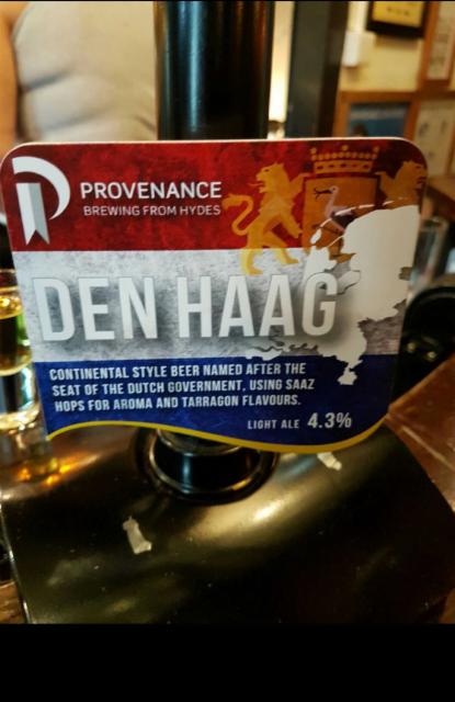Provenance Den Haag 4.3%, Hydes Salford, England