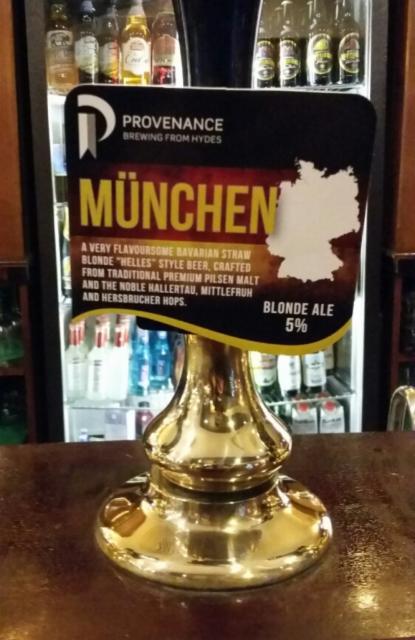 Provenance Munchen 5.0%, Hydes Salford, England