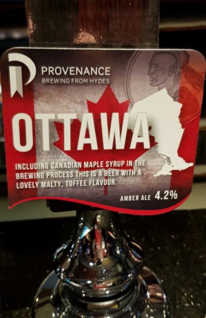 Provenance Ottawa 4.2%, Hydes Salford, England
