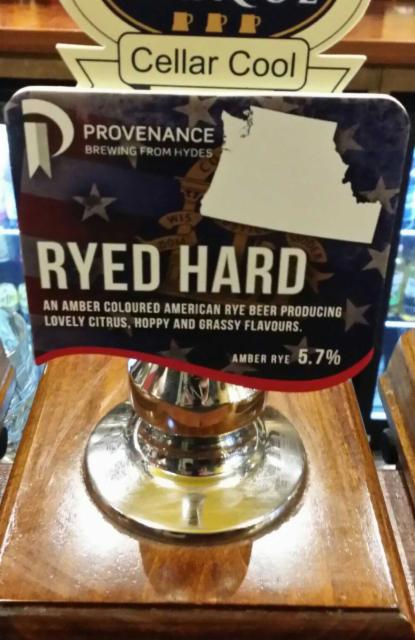 Provenance Ryed Hard 5.7%, Hydes Salford, England