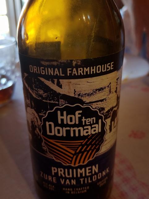 pruimen zure van tildonk 6.0%, Brouwerij Hof ten Dormaal, Belgium